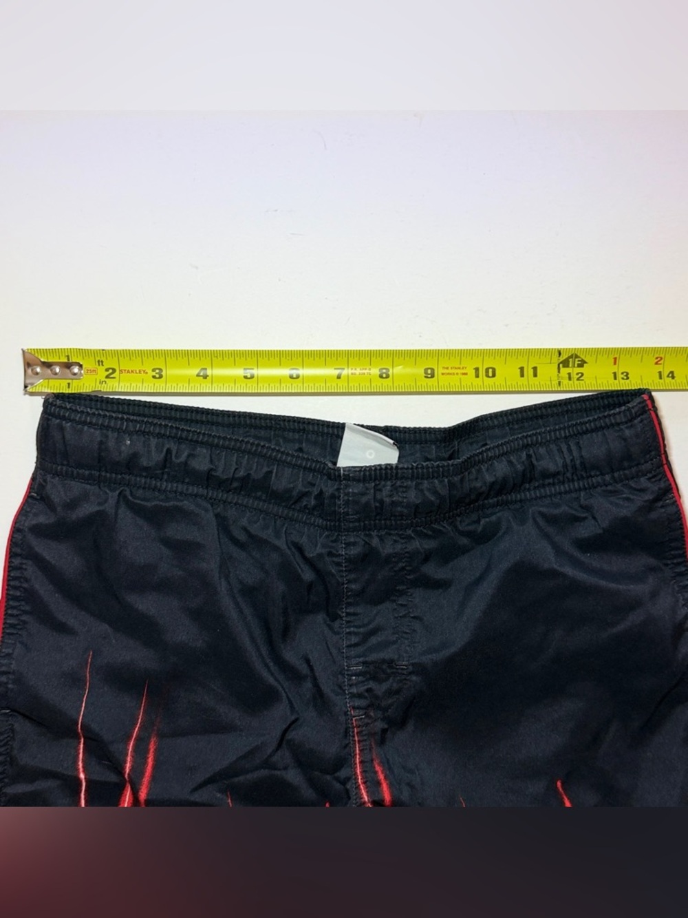 Vintage Y2K Nike Red lightning Flames Swim Trunks Boys S Board Shorts - Picture 6 of 7